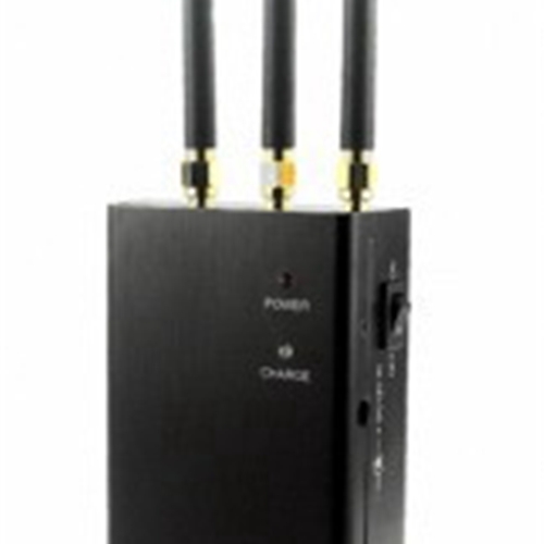 Black Portable Broad Range Cell Phone Jammer - Click Image to Close